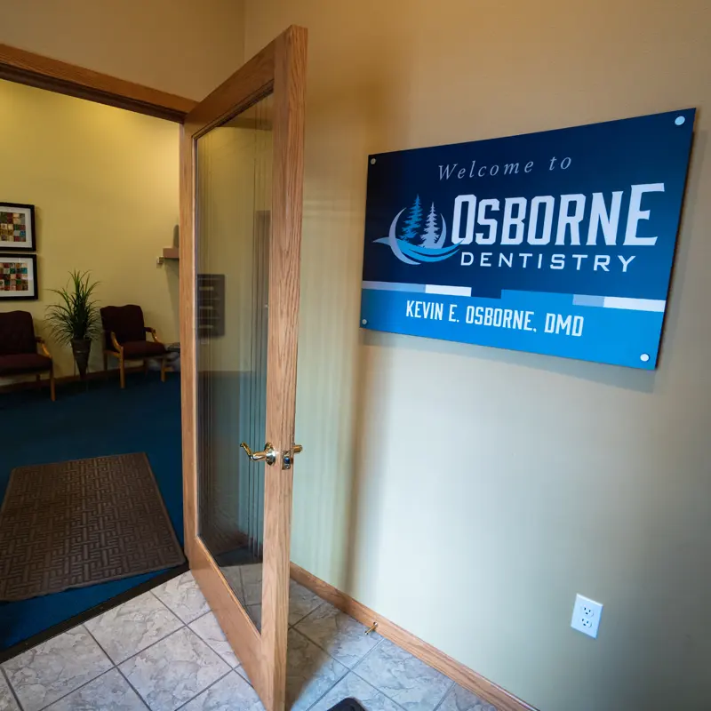 TThe entryway at Osborne Dentistry 